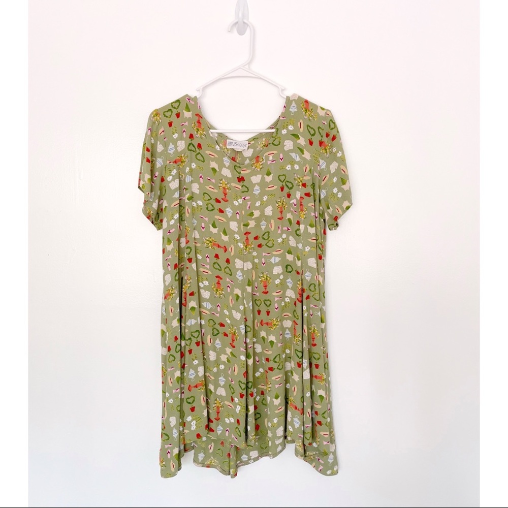 Vintage Garden Mini Dress
